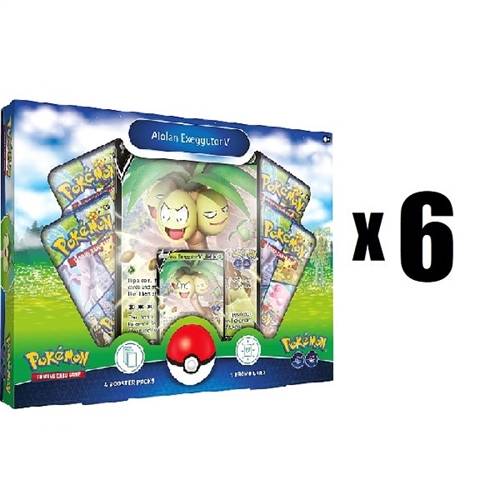 6x Pokemon GO - V Box - Alolan Exeggutor V (Case)